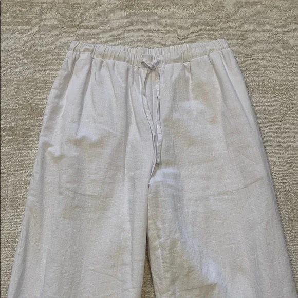SNDYS White Linen Pants - Picture 3 of 6